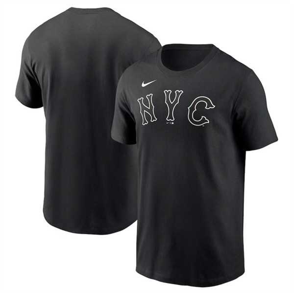 Men's New York Mets Black 2024 City Connect Wordmark T-Shirt,We sell and wholesale Men's New York Mets Black 2024 City Connect Wordmark T-Shirt on line form chian!